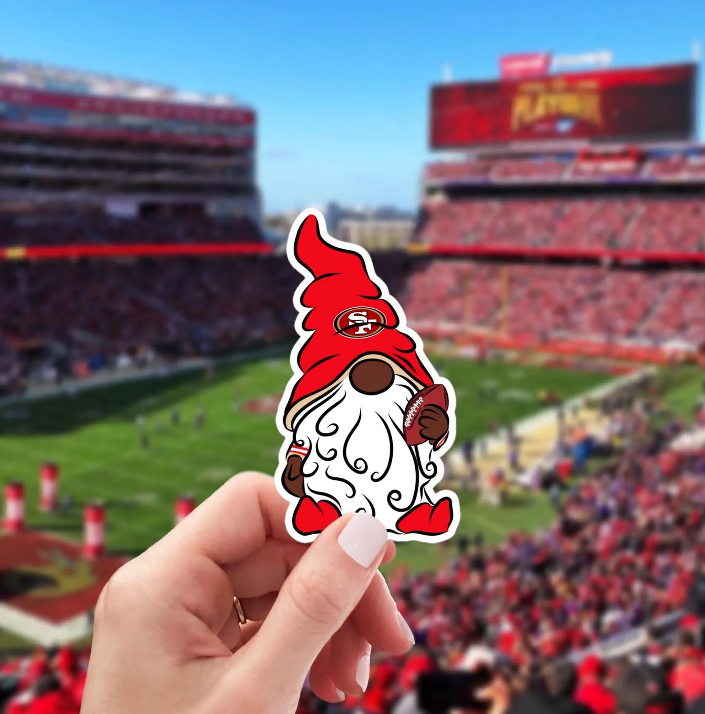 San Francisco 49ers Vinyl Gnome Sticker