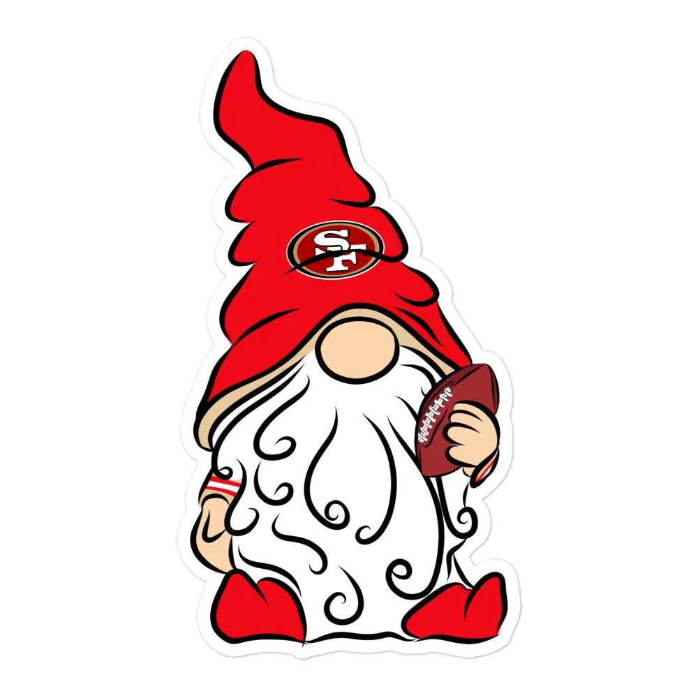 San Francisco 49ers Vinyl Gnome Sticker