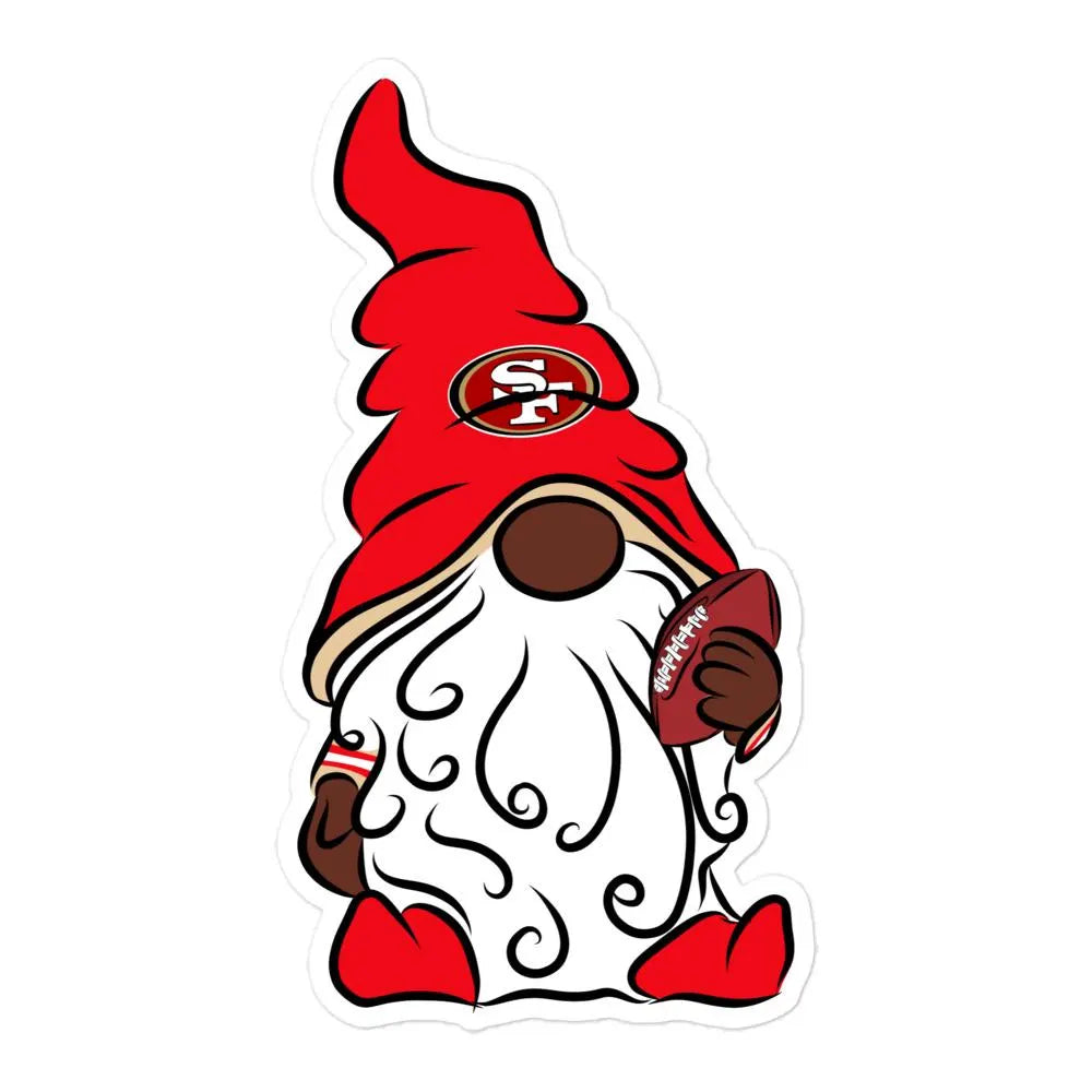 San Francisco 49ers Vinyl Gnome Sticker