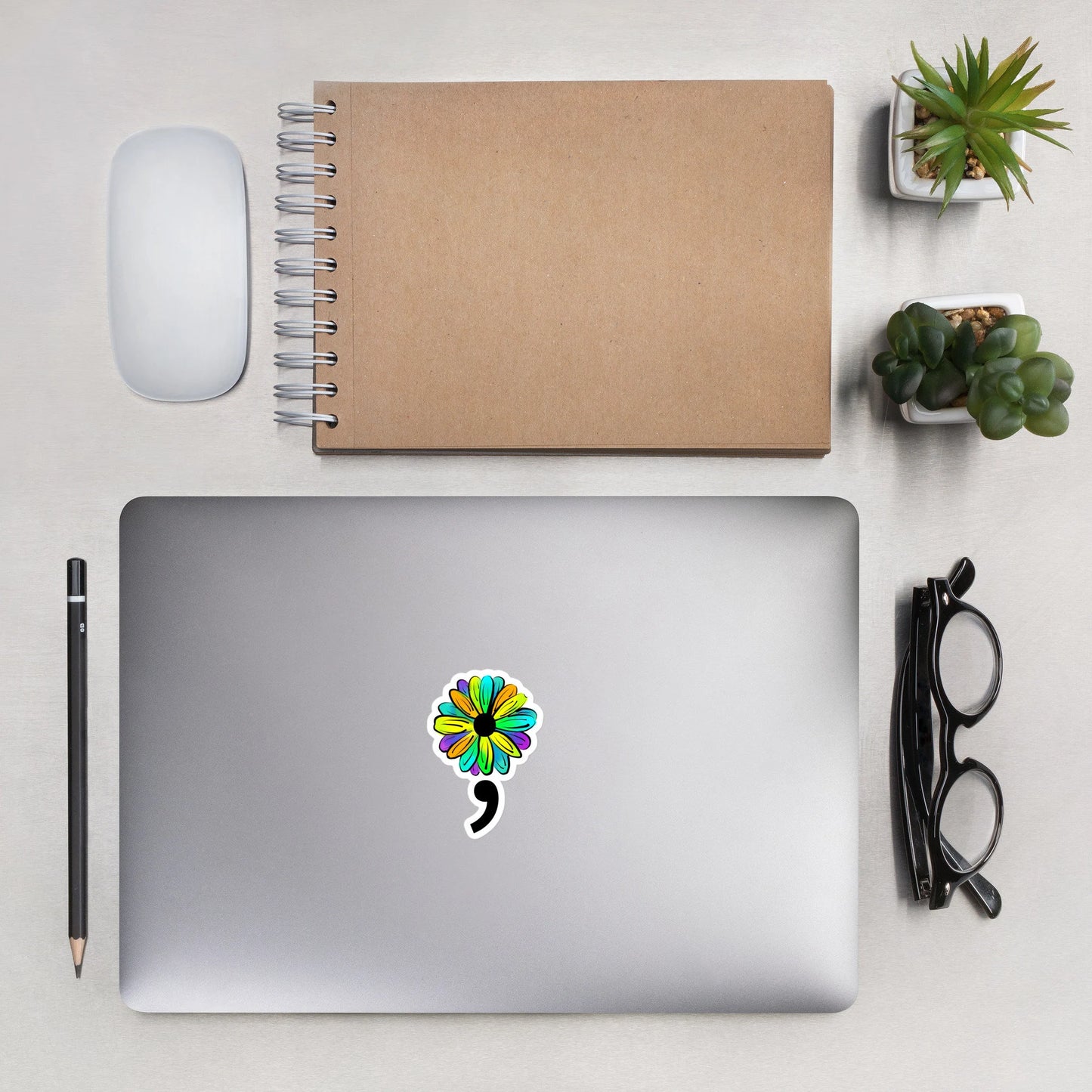 Mental Health Suicide Awareness Semicolon Vinyl Sticker
