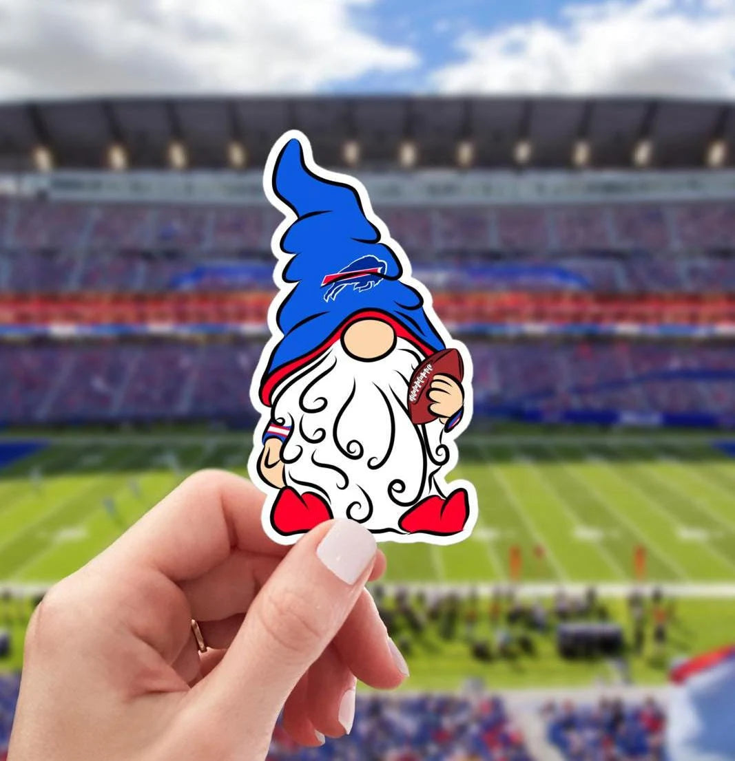 New York Buffalo Bills Vinyl Gnome Sticker