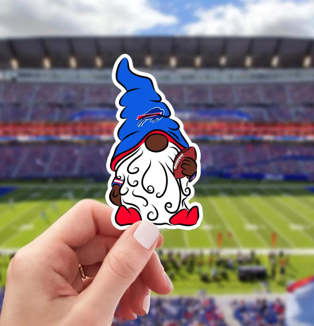 New York Buffalo Bills Vinyl Gnome Sticker