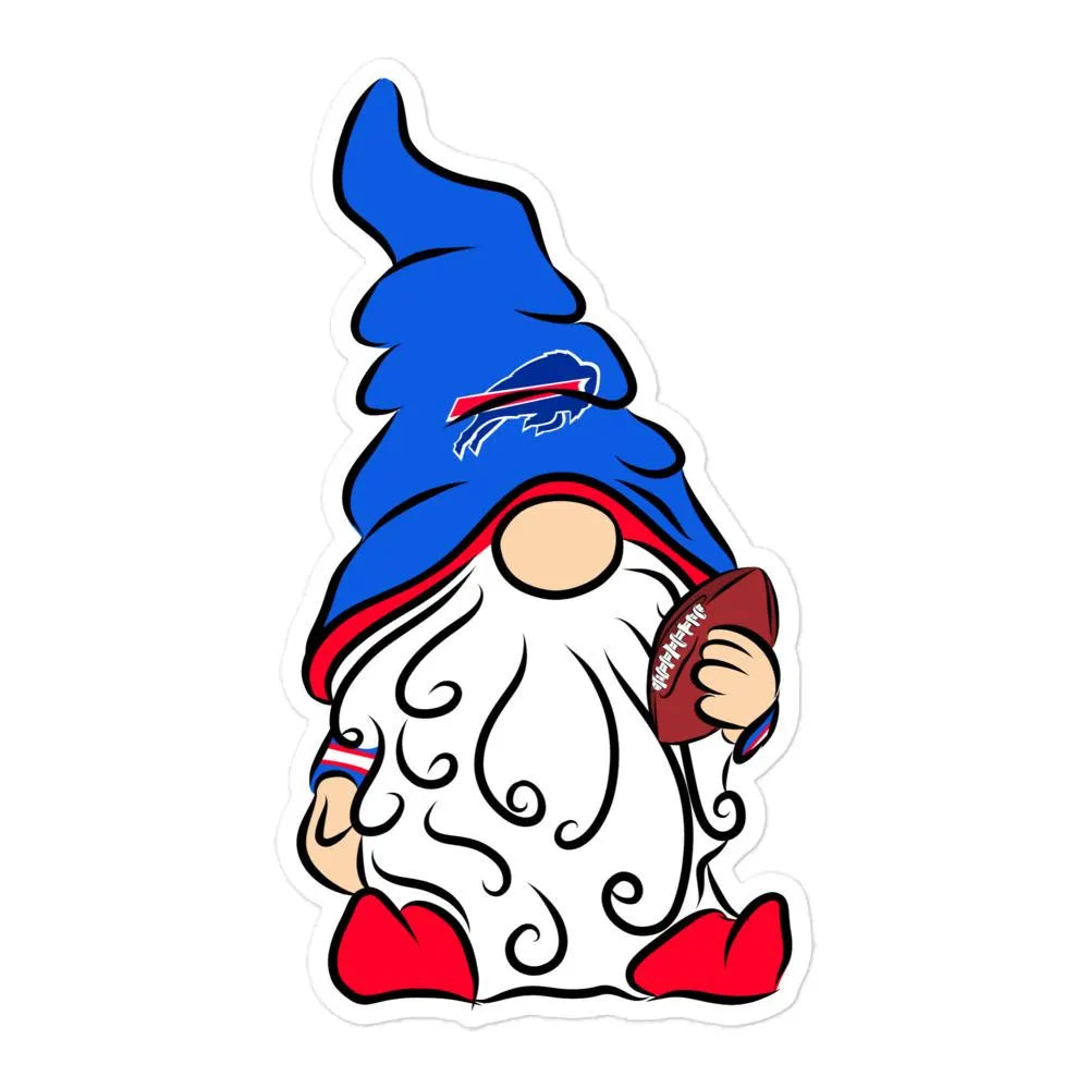 New York Buffalo Bills Vinyl Gnome Sticker