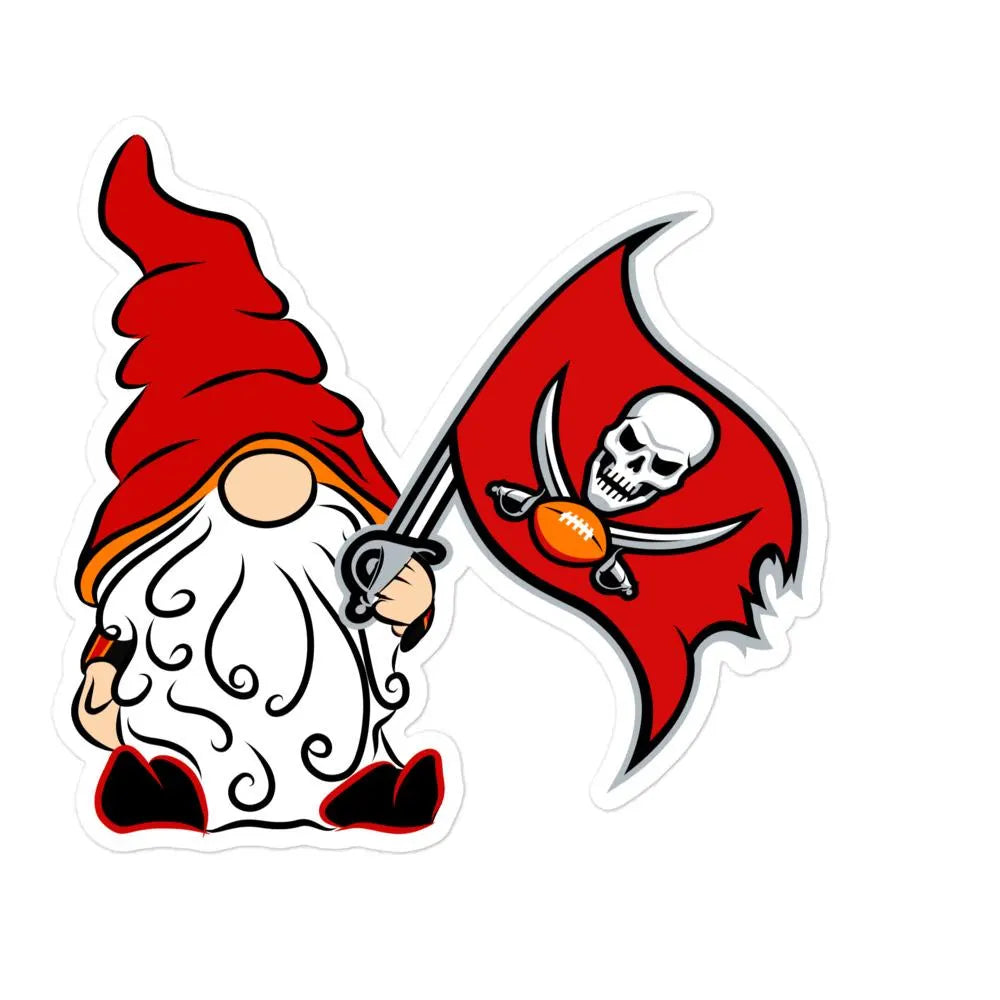 Tampa Bay Buccaneers Vinyl Gnome Sticker