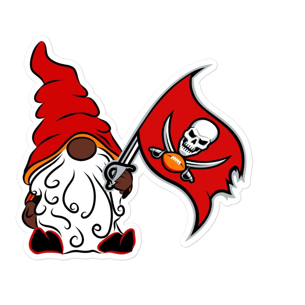 Tampa Bay Buccaneers Vinyl Gnome Sticker