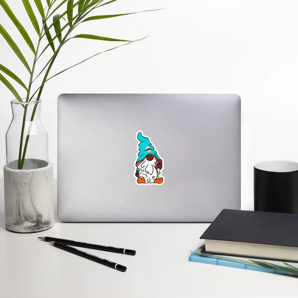 Miami Dolphins Vinyl Gnome Sticker