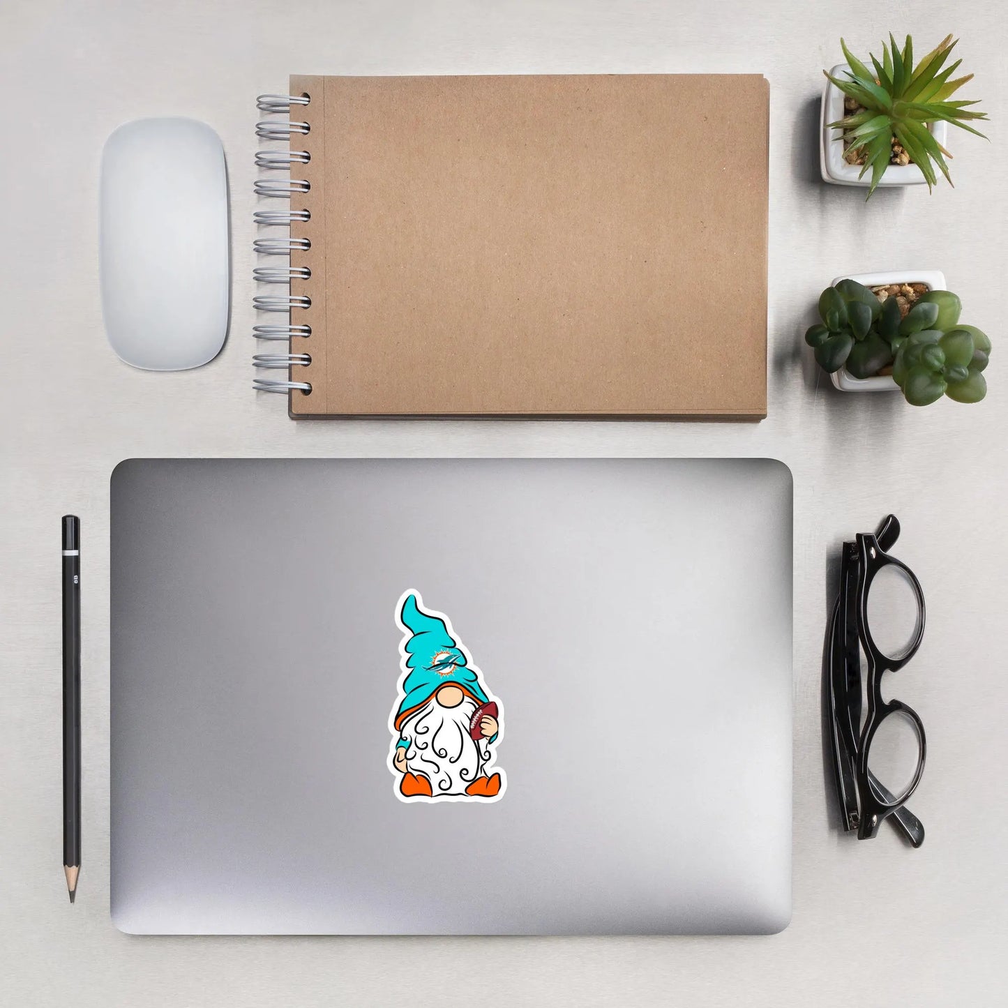 Miami Dolphins Vinyl Gnome Sticker