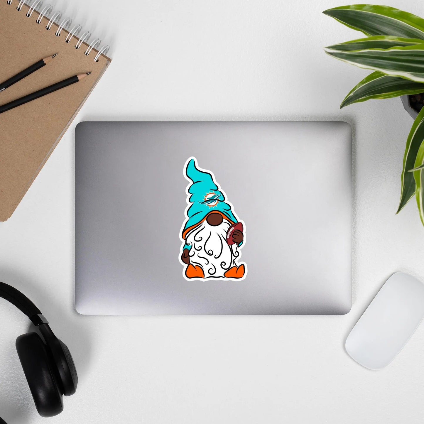 Miami Dolphins Vinyl Gnome Sticker