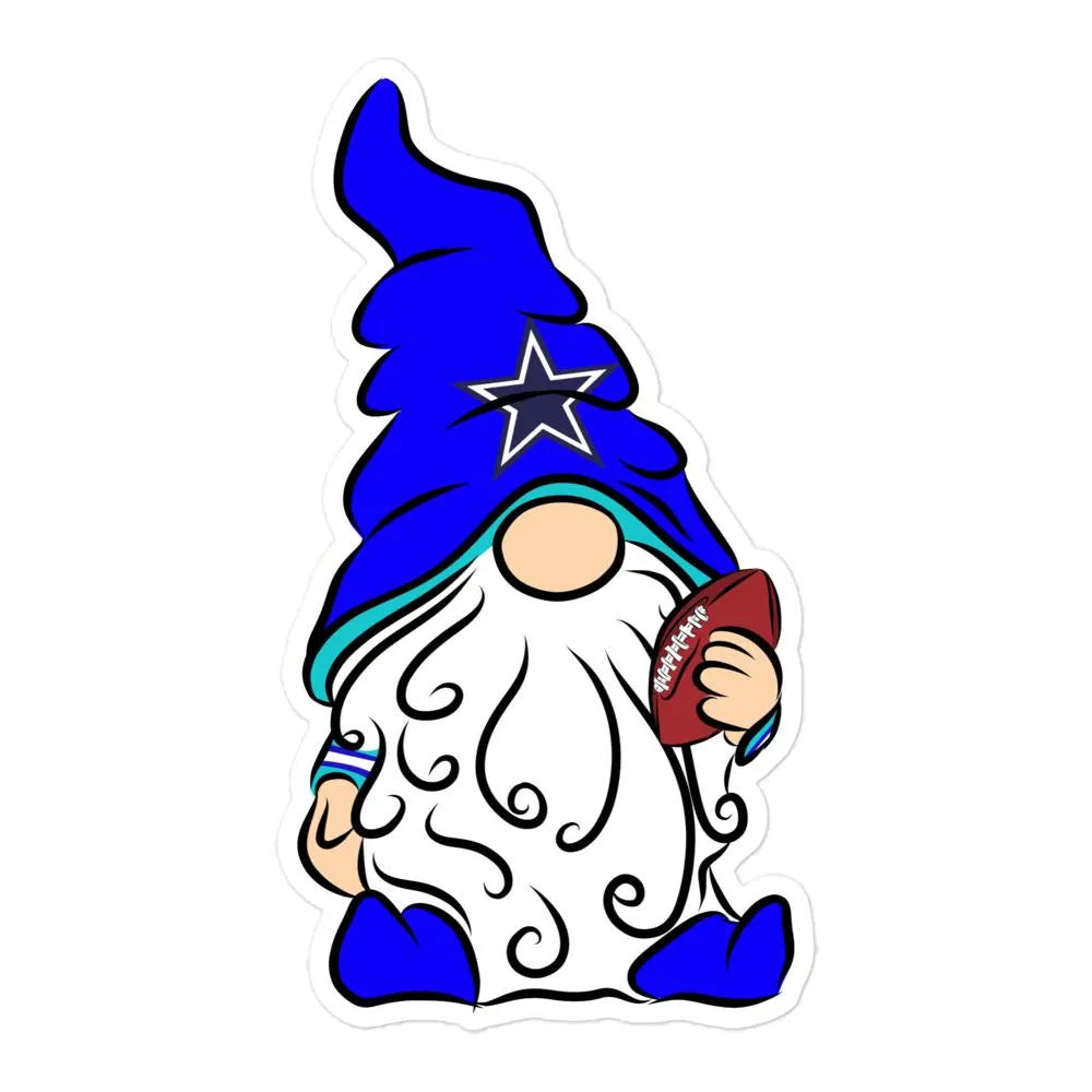 Dallas Cowboys Football Vinyl Gnome Sticker