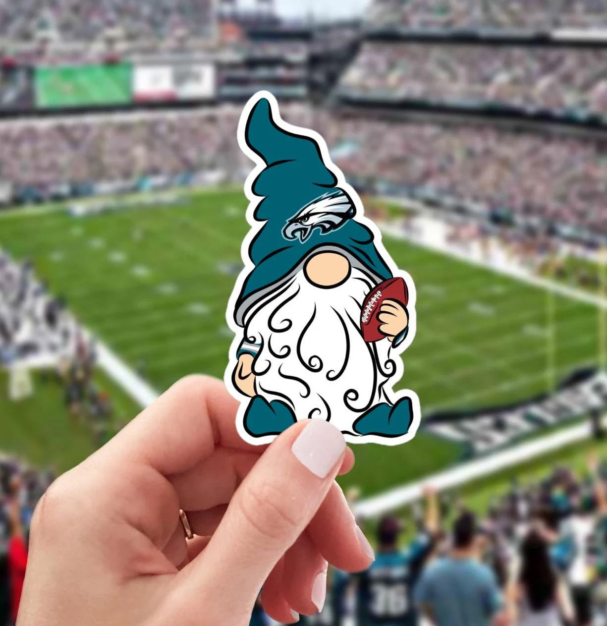 Philadelphia Eagles Vinyl Gnome Sticker