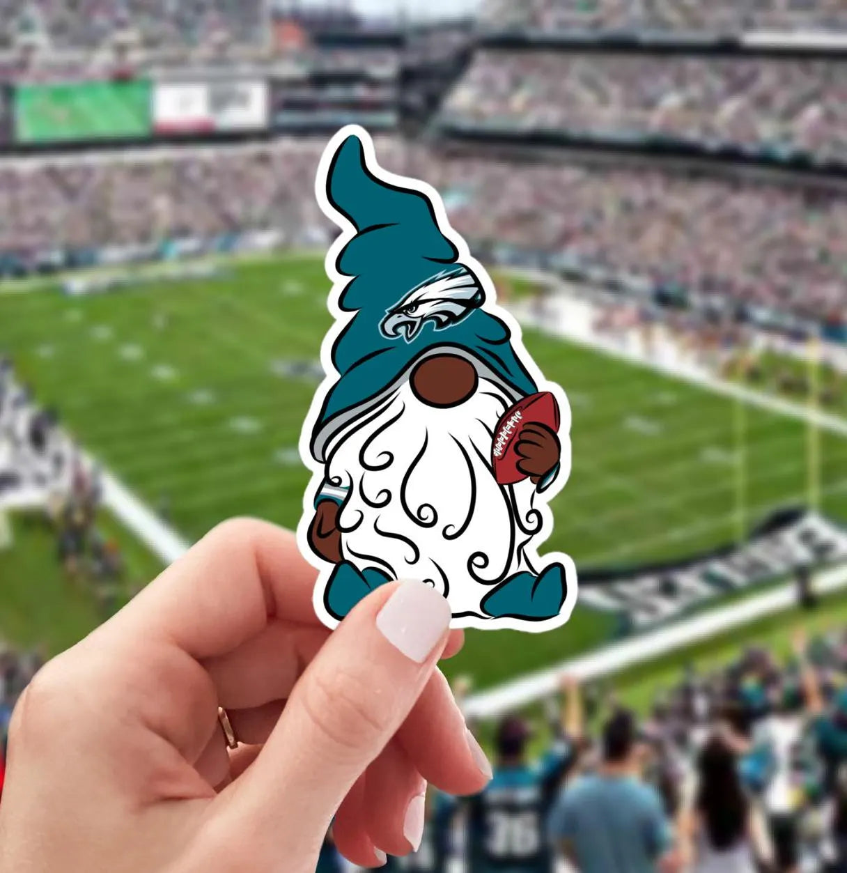 Philadelphia Eagles Vinyl Gnome Sticker