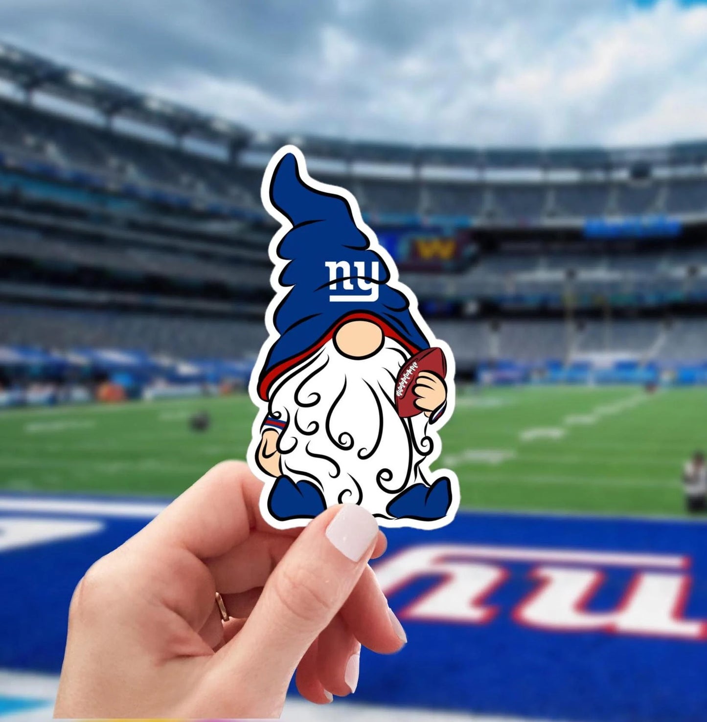 New York Giants Vinyl Gnome Sticker