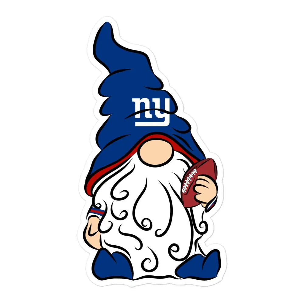 New York Giants Vinyl Gnome Sticker