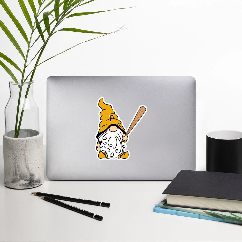Pittsburgh Pirates Vinyl Gnome Sticker Decal
