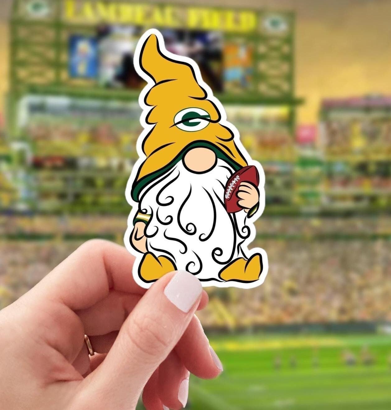 Green Bay Packers Vinyl Gnome Sticker