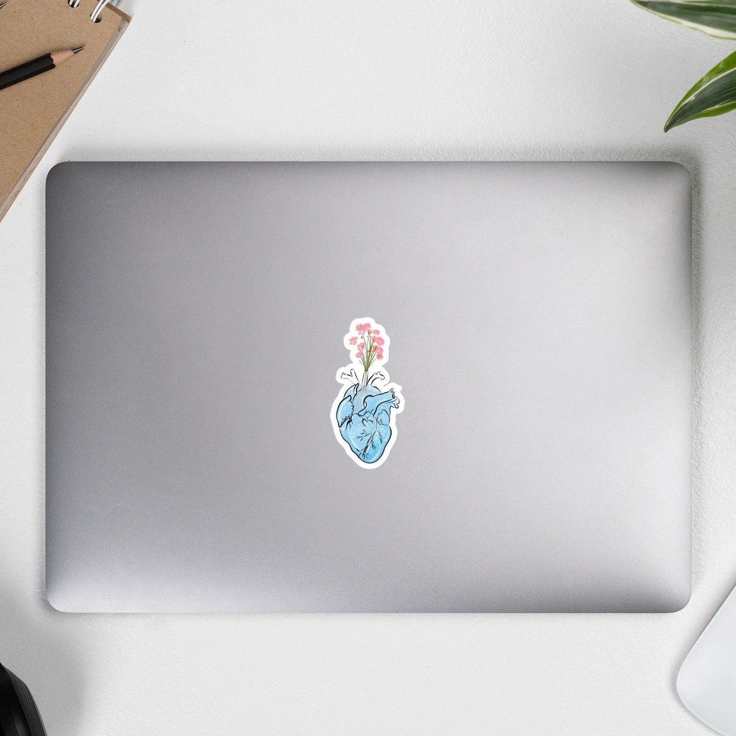 Heart in Bloom Vinyl Sticker