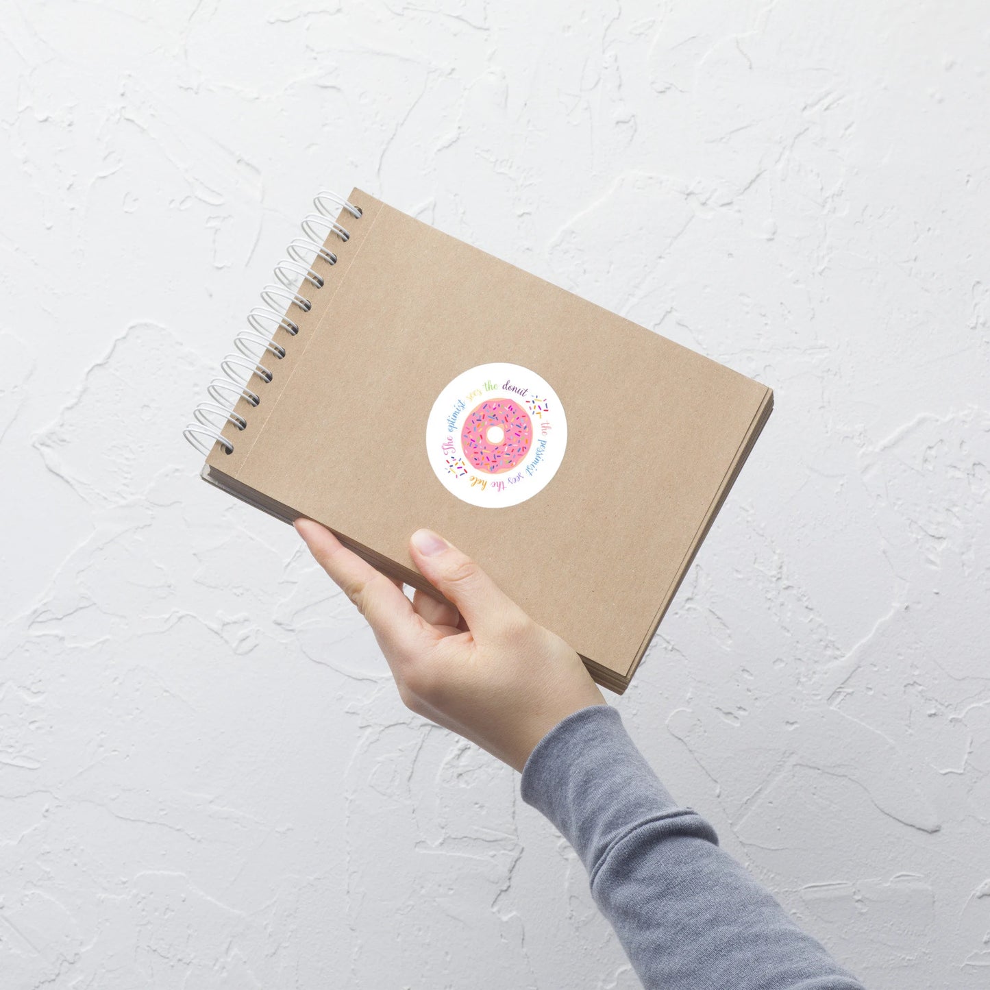 Inspirational Oscar Wilde Donut Vinyl Sticker