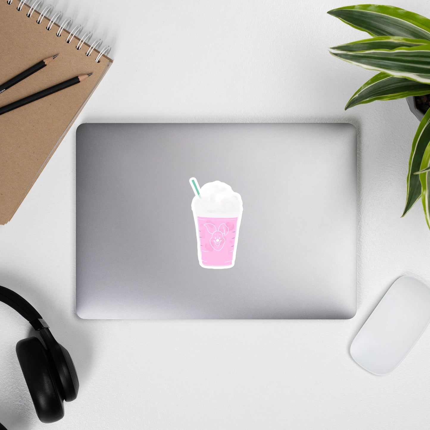 Piglet Starbucks Pink Drink Vinyl Sticker