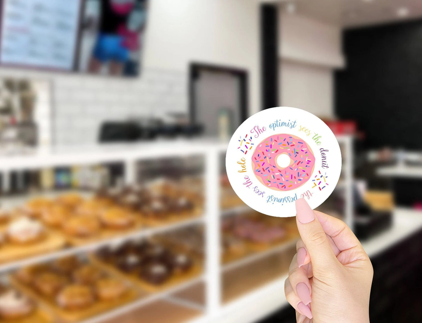 Inspirational Oscar Wilde Donut Vinyl Sticker