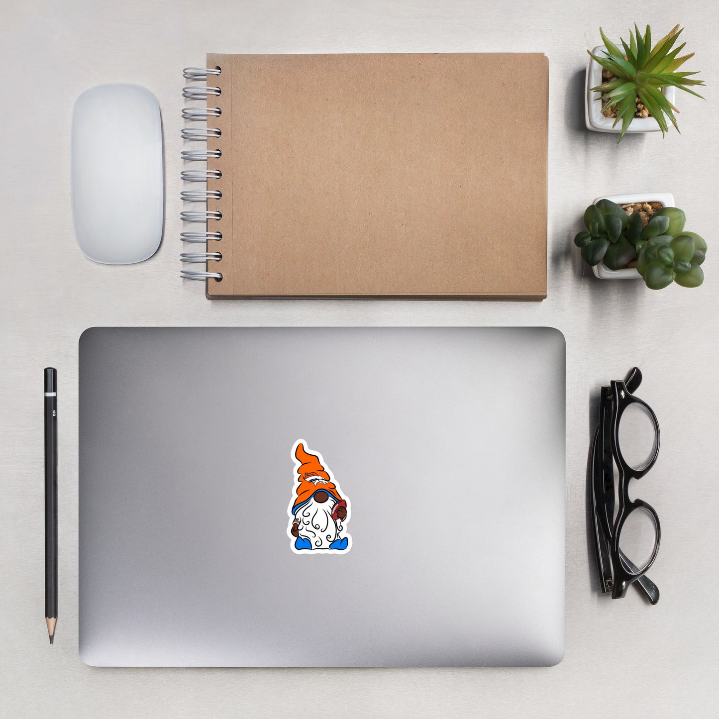 Denver Broncos Vinyl Gnome Sticker