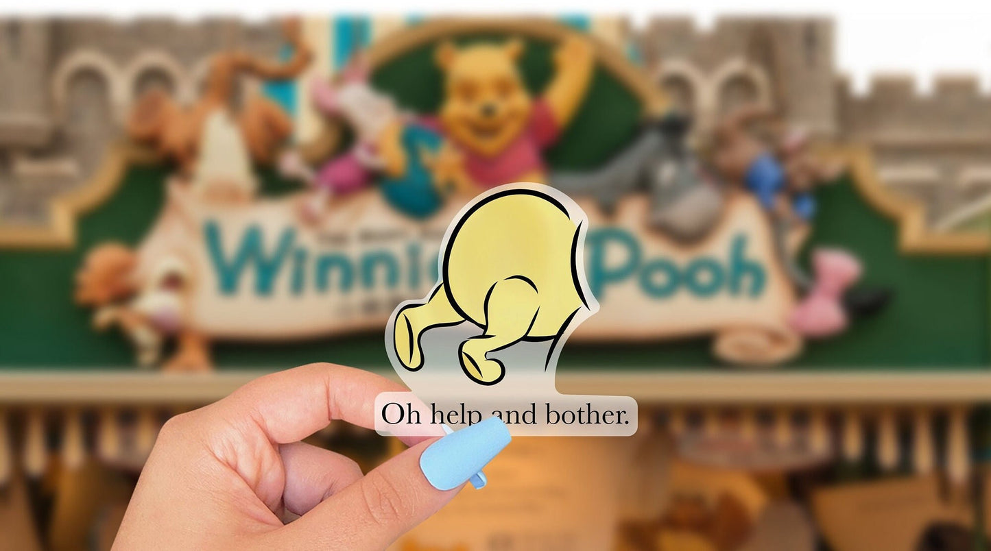 Winnie the Pooh Vinyl Clear Sticker