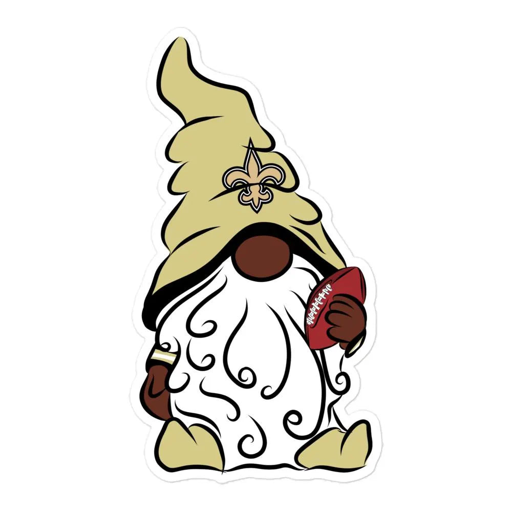 New Orleans Saints Vinyl Gnome Sticker