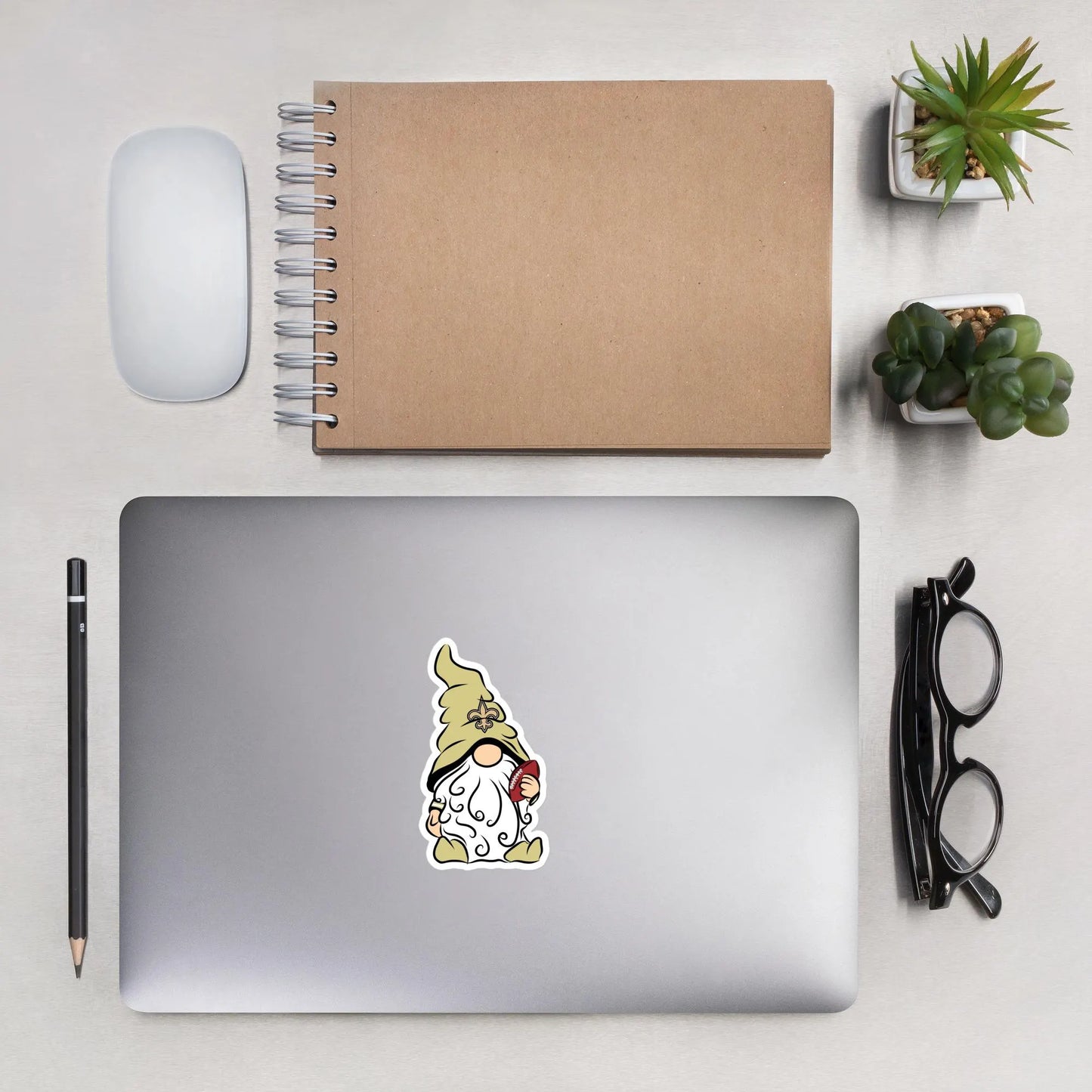 New Orleans Saints Vinyl Gnome Sticker