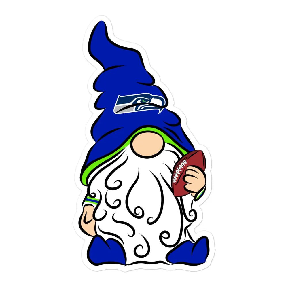 Seattle Seahawks Vinyl Gnome Sticker