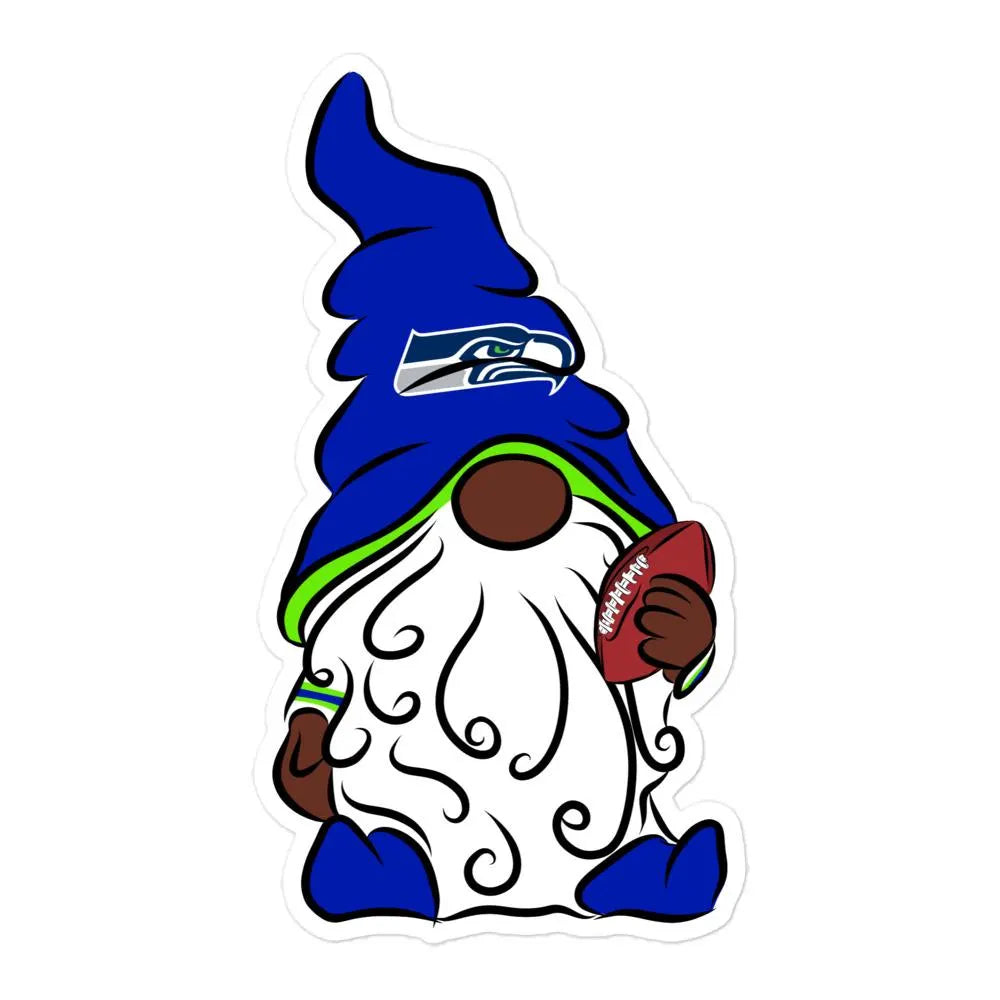 Seattle Seahawks Vinyl Gnome Sticker