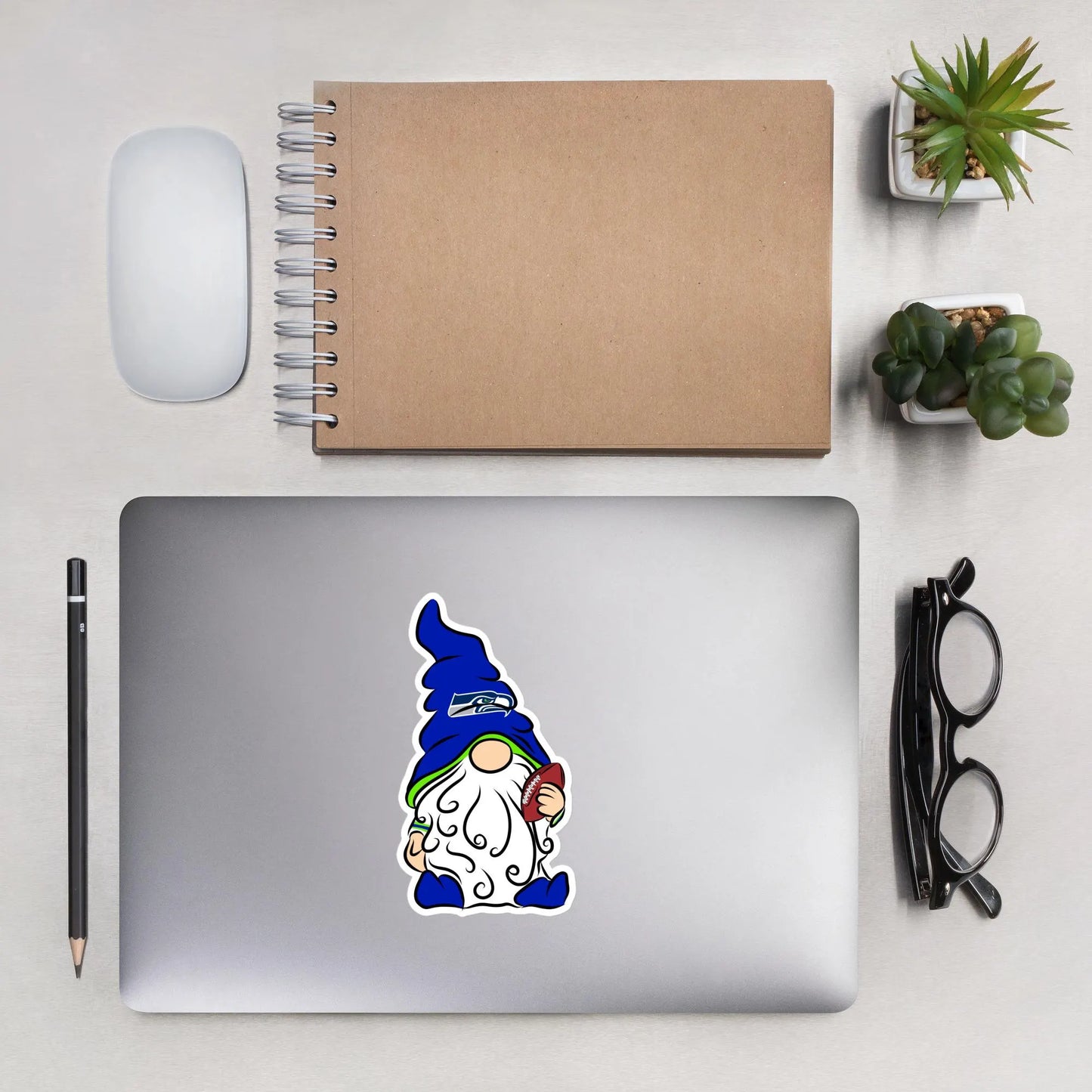 Seattle Seahawks Vinyl Gnome Sticker