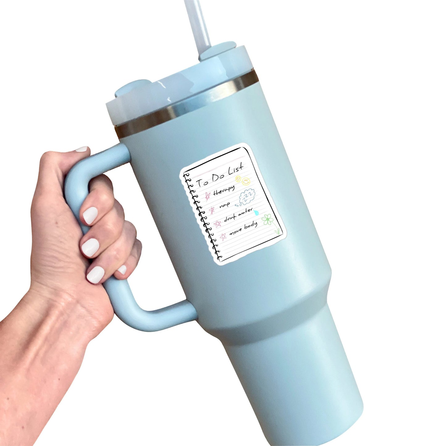 Self Care To Do List Vinyl Sticker