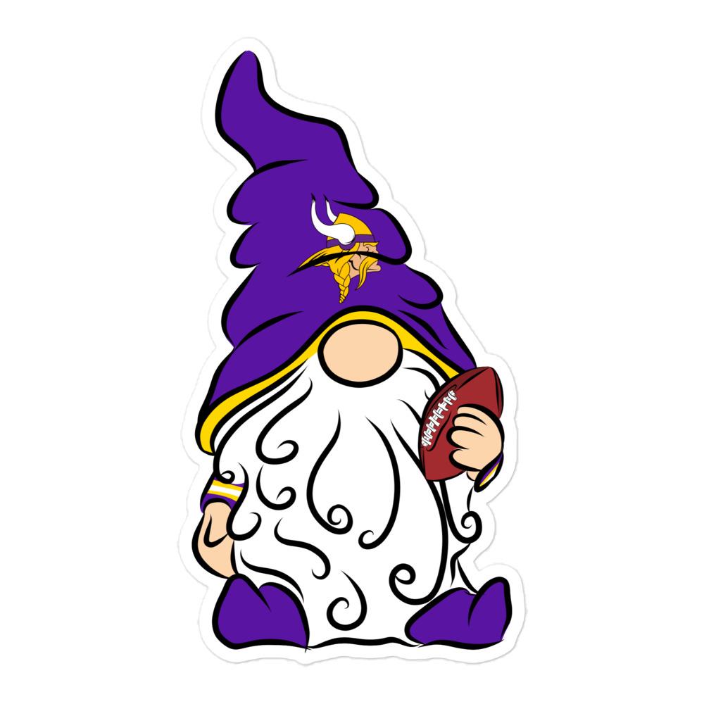 Minnesota Vikings Vinyl Gnome Sticker