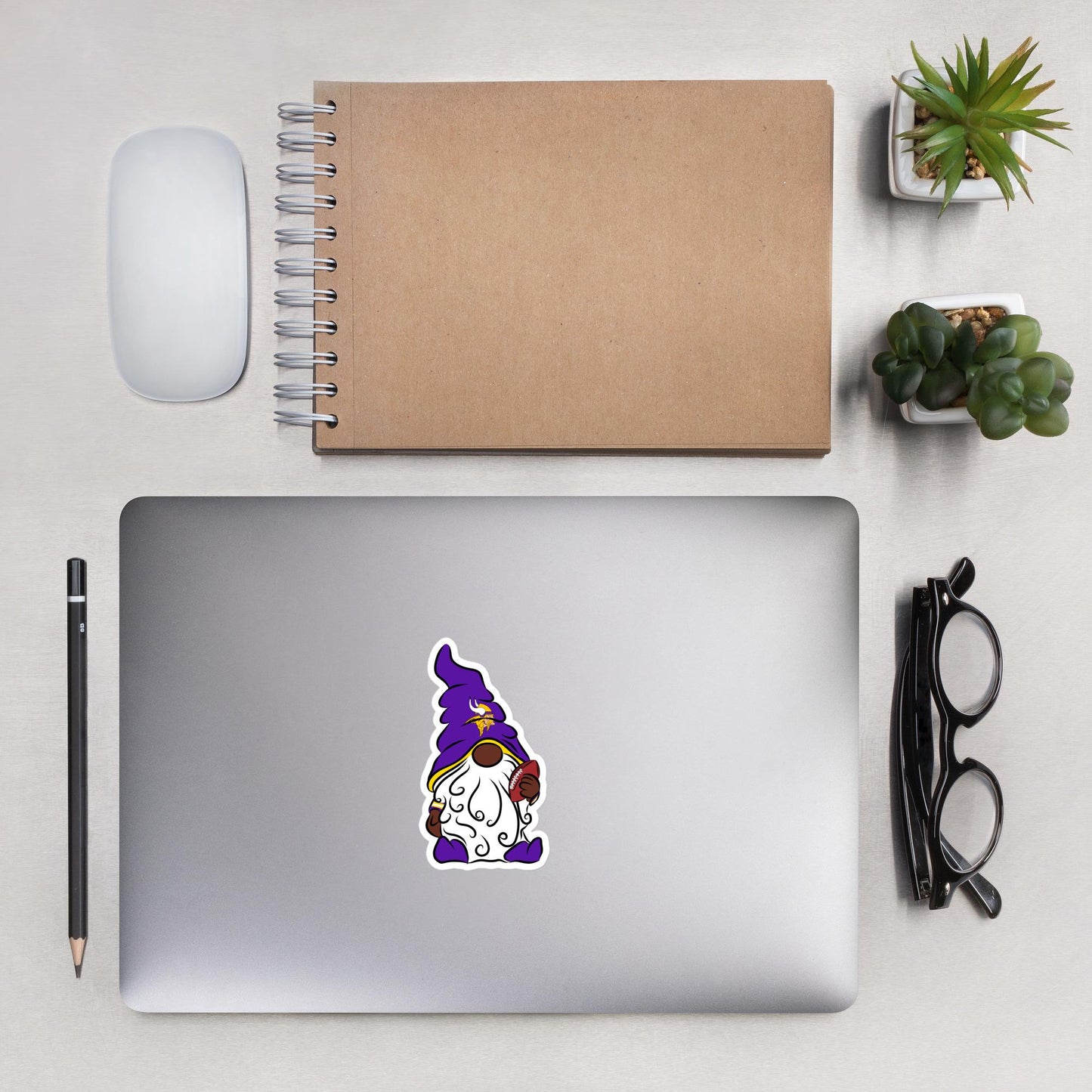 Minnesota Vikings Vinyl Gnome Sticker