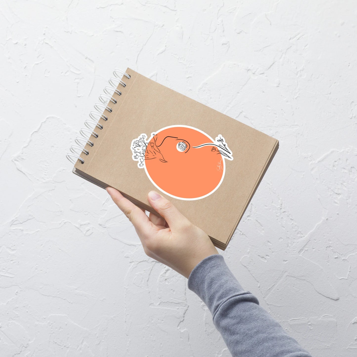 Minimal Feminine Silhouette Woman Sticker