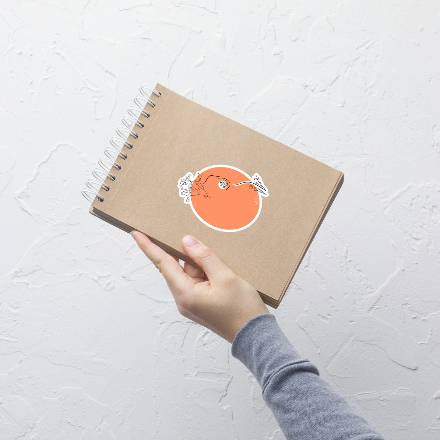 Minimal Feminine Silhouette Woman Sticker