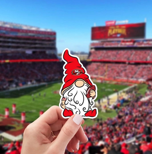 San Francisco 49ers Vinyl Gnome Sticker