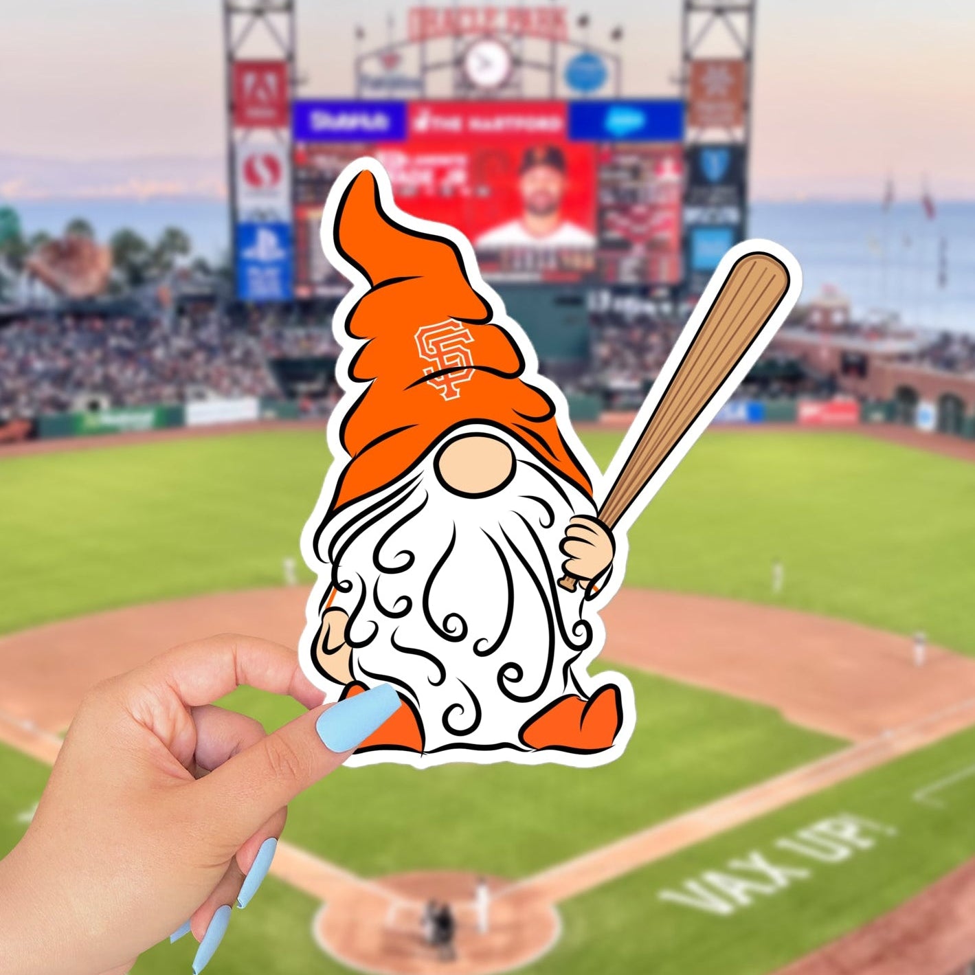 San Francisco Giants Vinyl Gnome Sticker