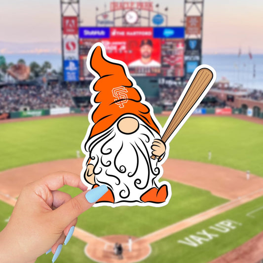 San Francisco Giants Vinyl Gnome Sticker