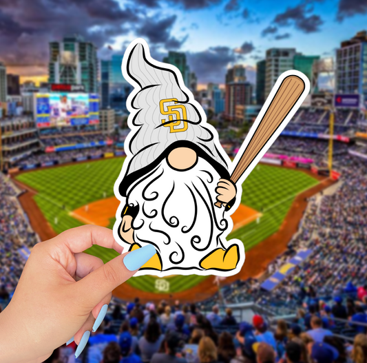 San Diego Padres Vinyl Gnome Sticker
