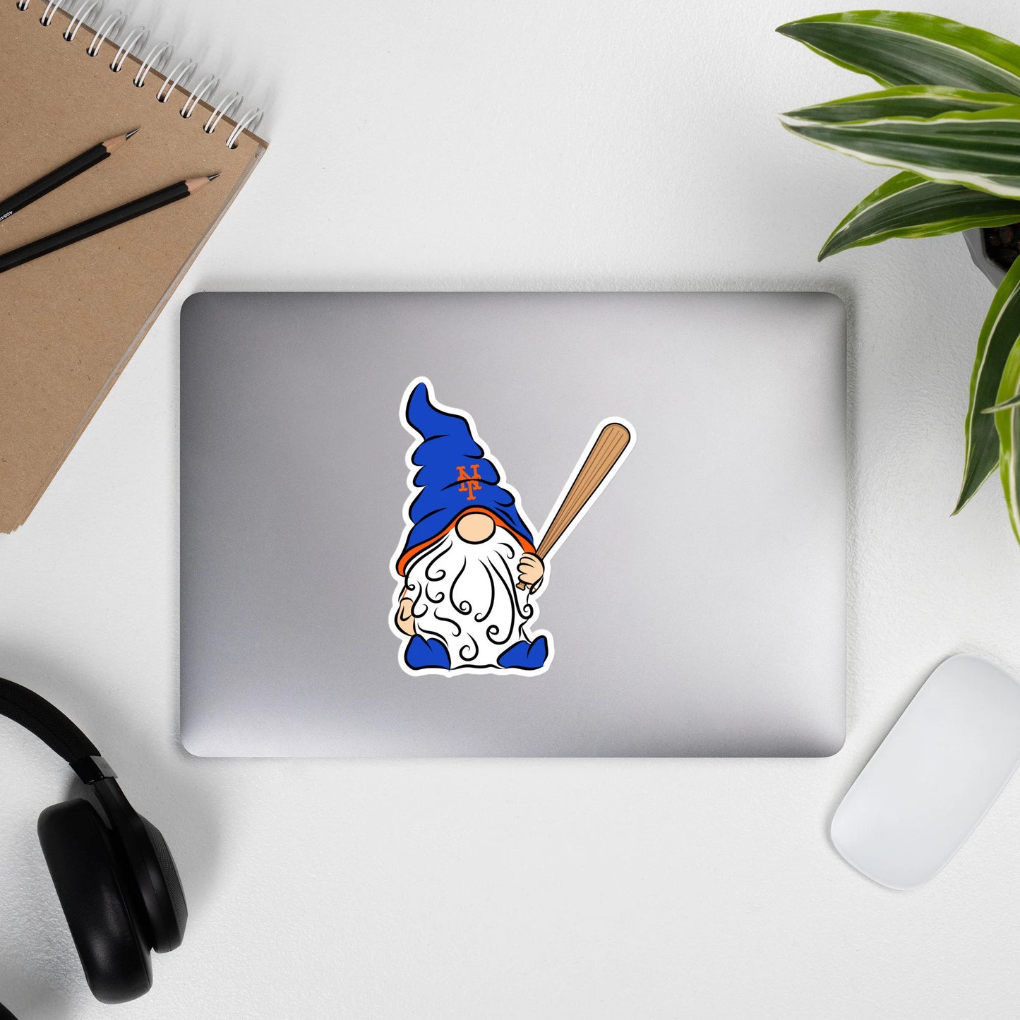 NY Mets Vinyl Gnome Sticker Decal