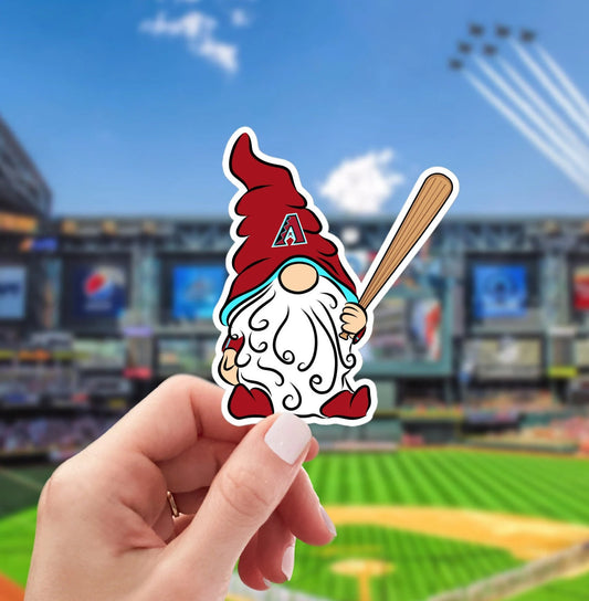 Arizona Diamondbacks Vinyl Gnome Sticker