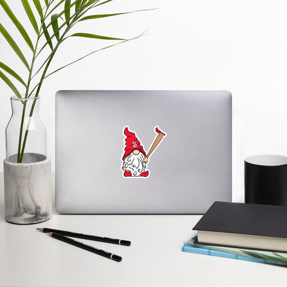 St. Louis Cardinals Vinyl Gnome Sticker Decal