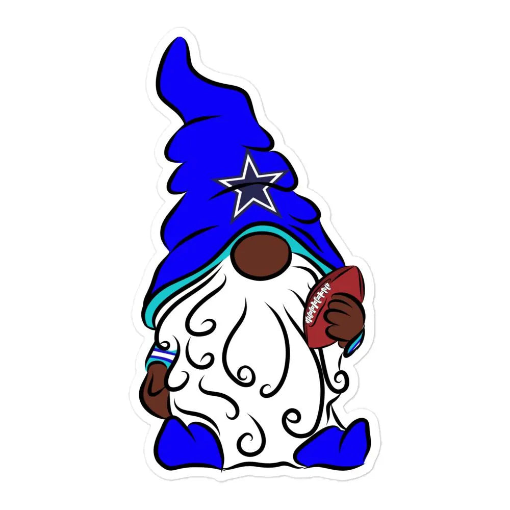 Dallas Cowboys Football Vinyl Gnome Sticker