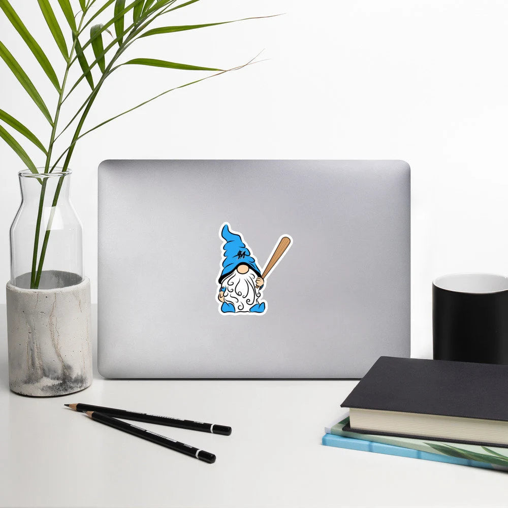 Florida Miami Marlins Vinyl Gnome Sticker Decal