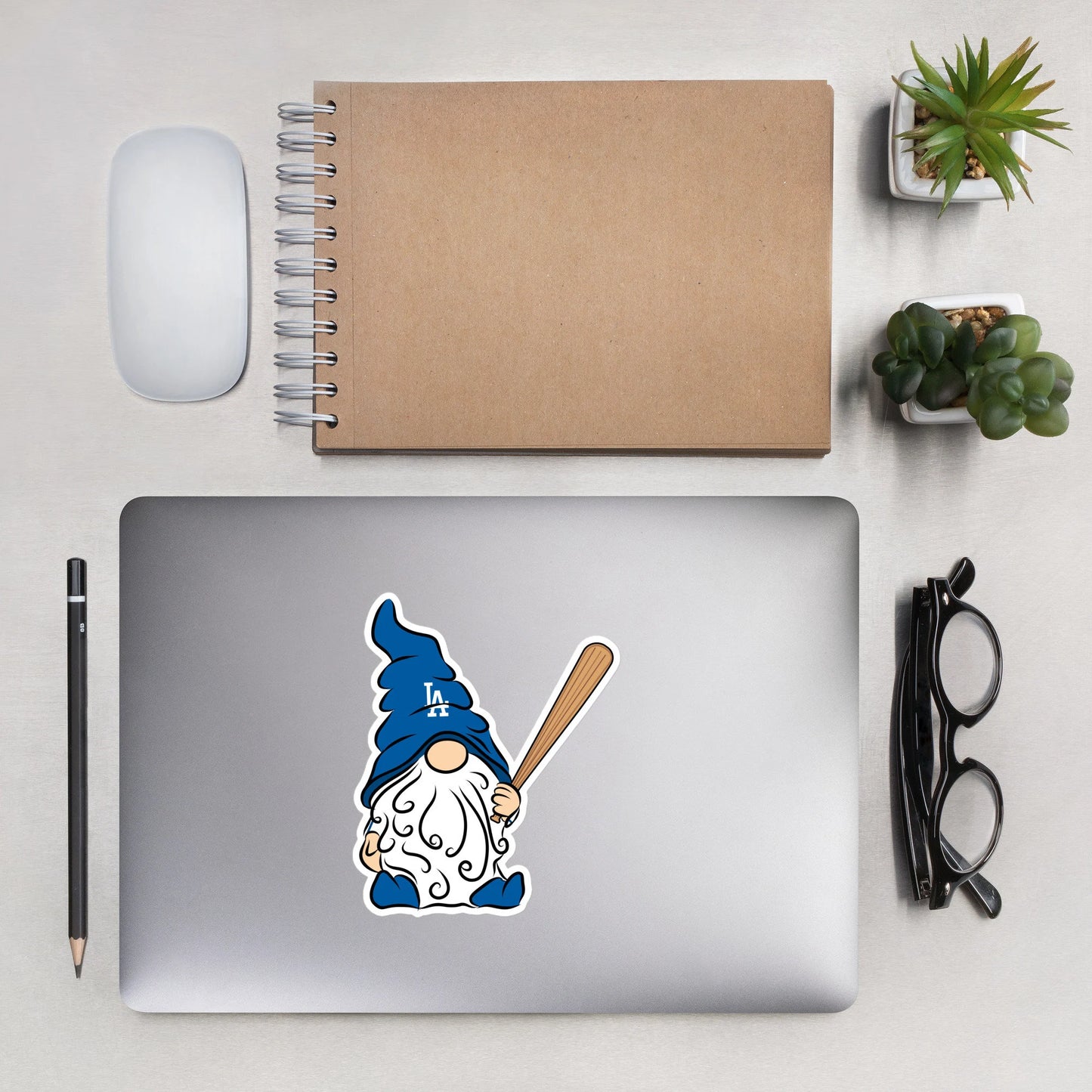 LA Dodgers Vinyl Gnome Sticker Decal