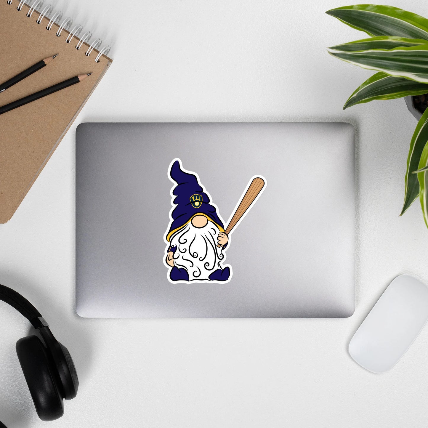 Milwaukee Brewers Vinyl Gnome Sticker Decal