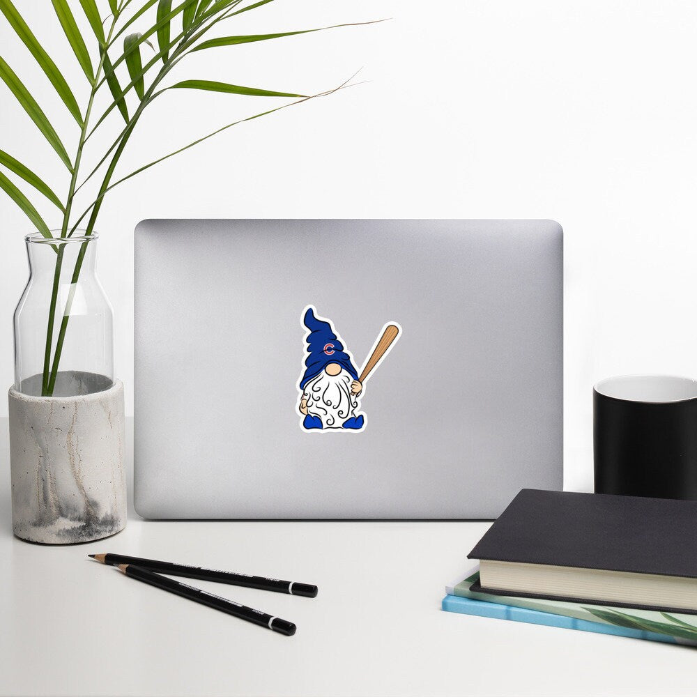 Chicago Cubs Vinyl Gnome Sticker Decal