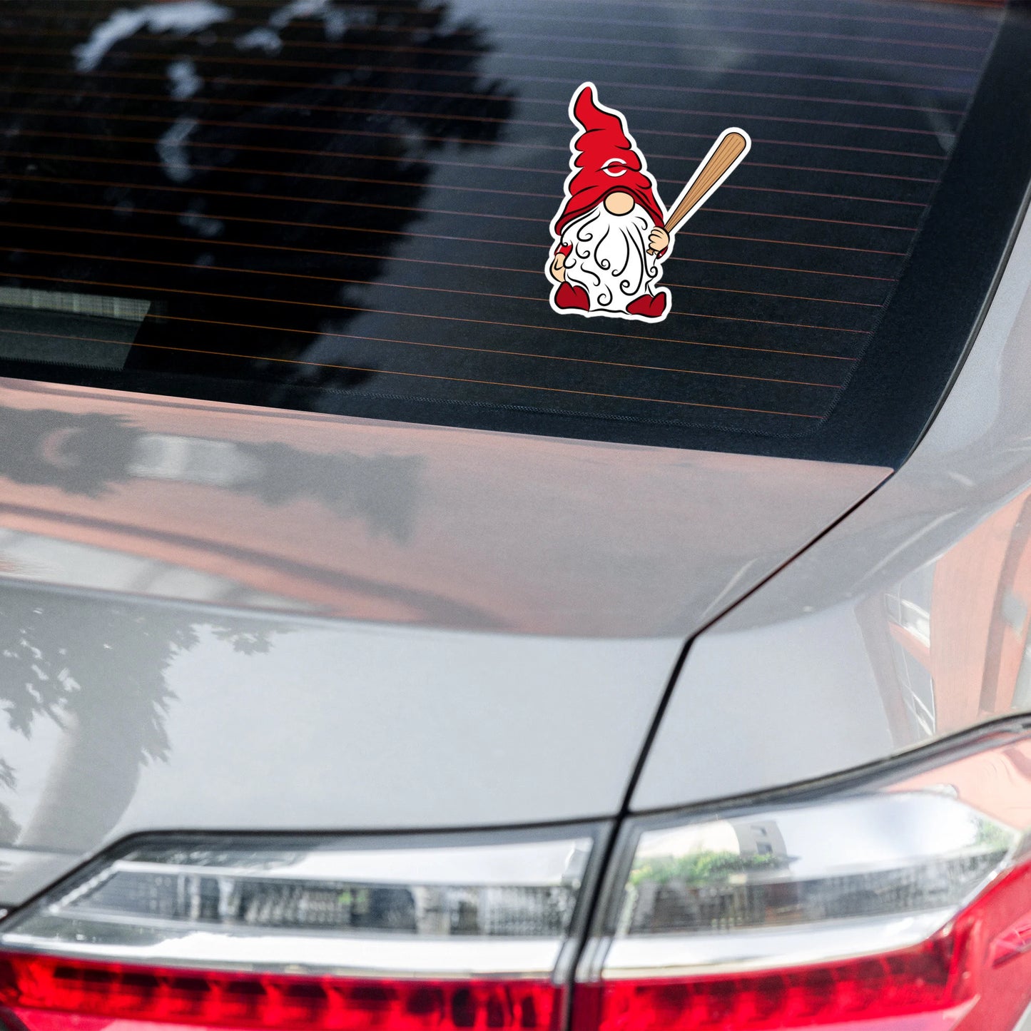 Cincinnati Reds Vinyl Gnome Sticker Decal