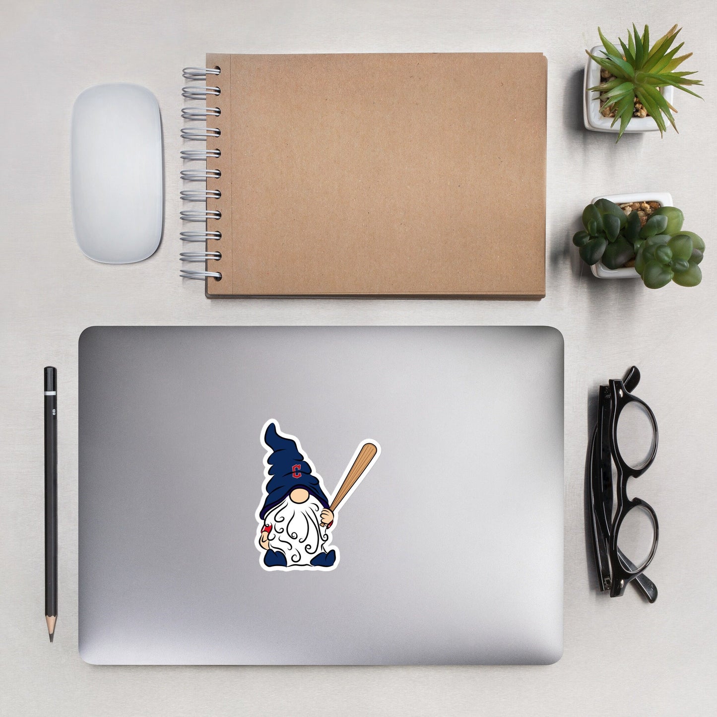 Cleveland Guardians Vinyl Gnome Sticker Decal