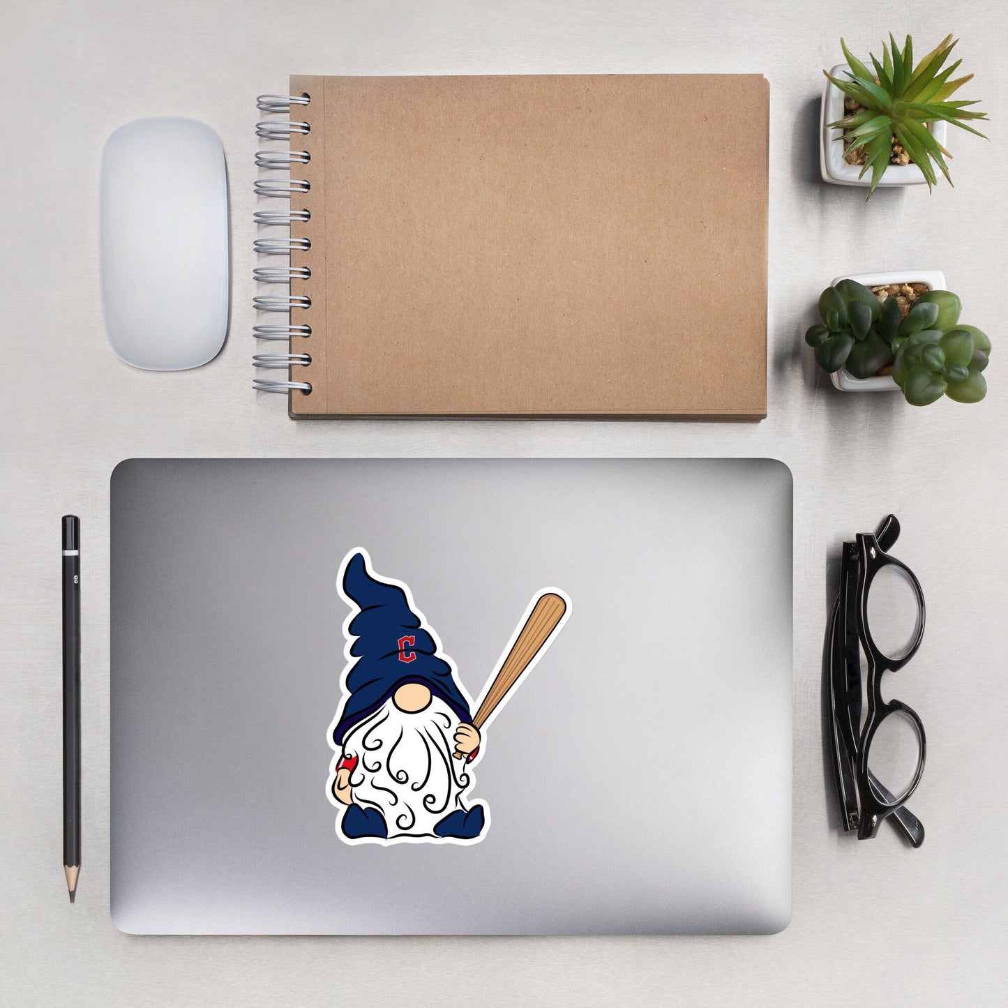 Cleveland Guardians Vinyl Gnome Sticker Decal